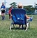 RIO beach Big Boy Folding 13 Inch High Seat Backpack Beach or Camping Chair, Navy