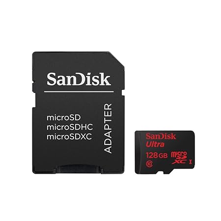 SanDisk Ultra microSDXC 128GB Class 10 UHS-I Speicherkarte + SD-Adapter für Microsoft Nokia Lumia 1330 435 532 535 550 640 95
