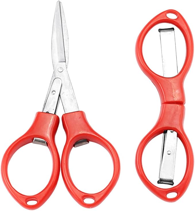 Travel Folding Scissors Assorted Colors MultiPurpose