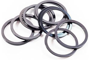 AEcreative 10pcs Bike Bicycle 7 8 9 10 11 Speed Cassette freehub Spacer 1mm 1.5mm 2mm 2.5mm 3mm Bottom Bracket Washer BB