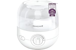 Honeywell HUL525WC Mini Mist™ Ultrasonic Cool Humidifier, White, With Essential Oil Tray, Variable Output Control, Auto Shut-