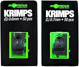 Korda Krimps 0.5mm X-Small | Double-Barrel Crimps 50 Pack for Rig Tools view 2