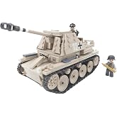 General Jim's WW2 German Marder III Tank Destroyer Building Set &ndash; 608 Piece Military Brick Model Kit &ndash; Compatible with Major Brands Building Levels, and Military Enthusiasts