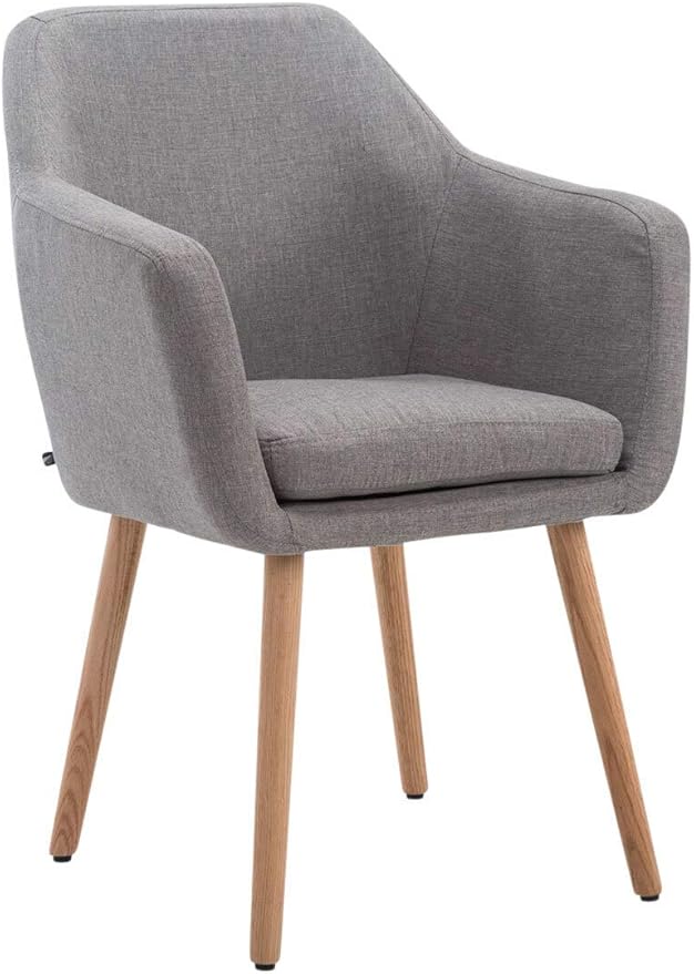 Chaise de Salle à Manger Fauteuil en Bois avec accoudoir et Dossier Re - Planète Déco