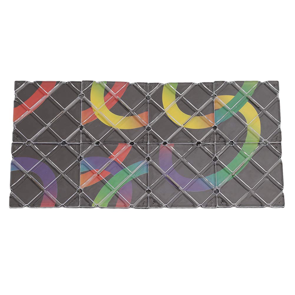 Black Magic Folding Puzzle,8 Panels Folding Puzzle,Cubes Twisty Cubo,Magico Professional Cube Classic Toys (Black A) — image 1