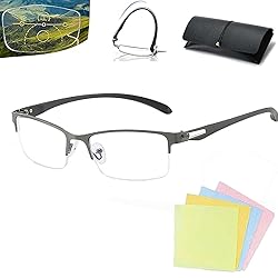 AILLAUS Manly Kicks Reading Glasses, Titanium