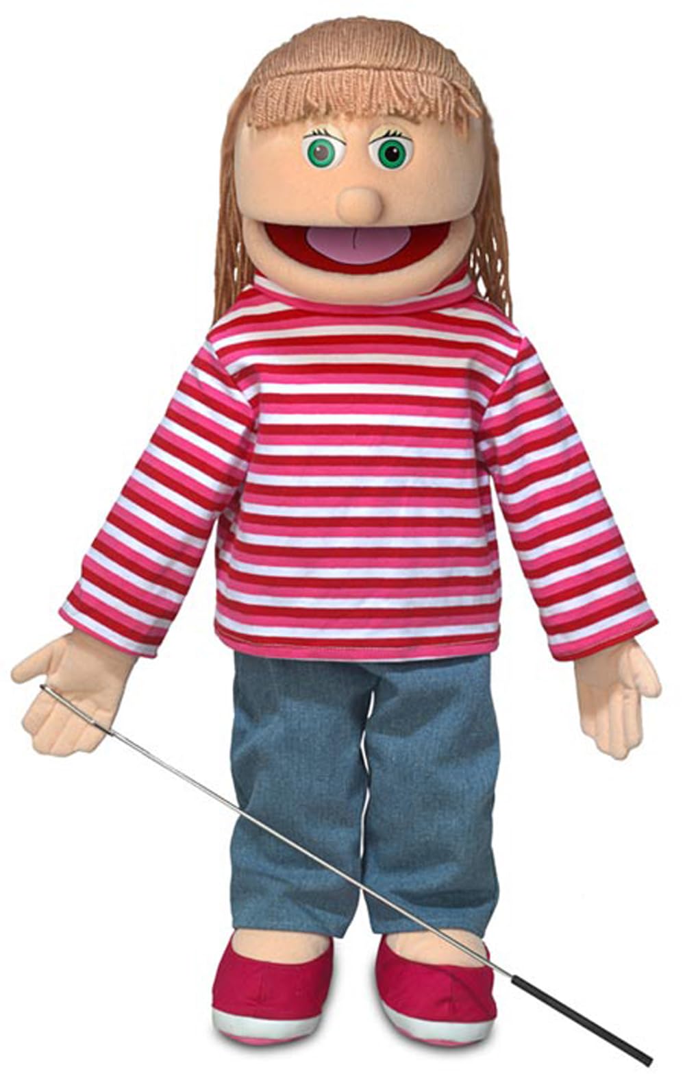 Emily, Peach Girl, Full Body, Ventriloquist Style Puppet, 65cm