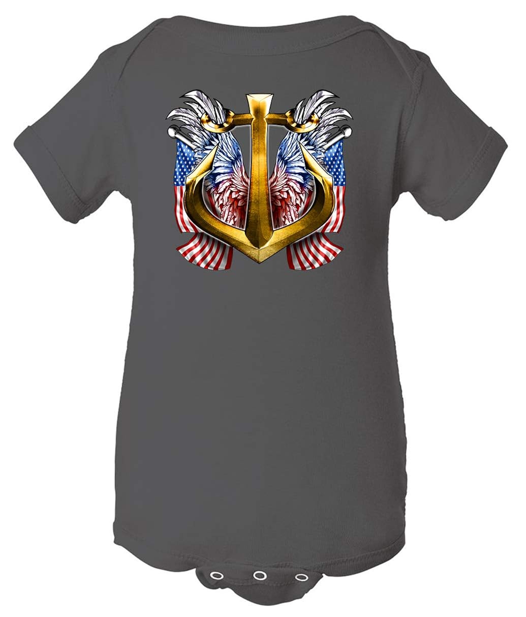 Clothing Clothing Shoes Jewelry Southernstretch Com Tenacitee Babys Navy Anchor Crest Shirt
