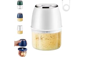 Powerful Large-Capacity Electric Food Chopper – Robust Motor, Portable Small Food Processor,Smart Design & Stainless Steel Bl