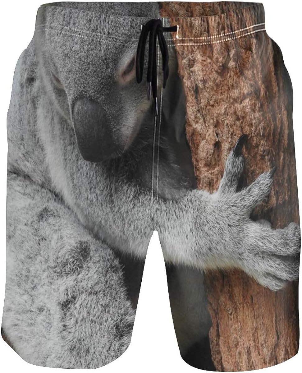 Koala Bear Australia Cute Animal Mens Swim Trunks Beach Short