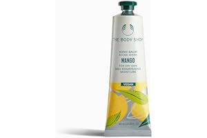 The Body Shop Mango Hand Balm | 96 Hour Moisturizing Hand Cream with Shea Butter for Dry Cracked Hands | Non-Greasy, Fast Abs