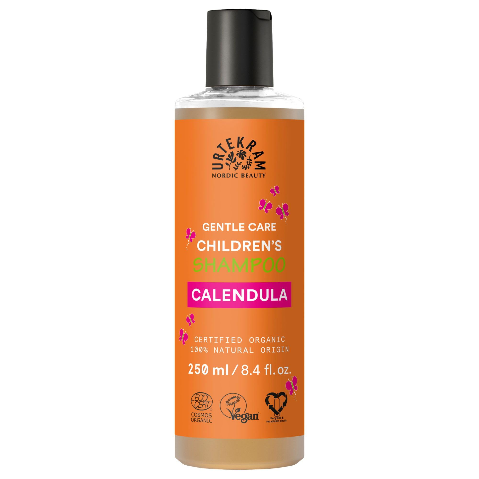 Urtekram Calendula Shampoo for Children – Nourishing Natural Ingredients – Mild & Calming Shampoo - Vegan, Organic, Natural Origin (250ml, Pack of 1)