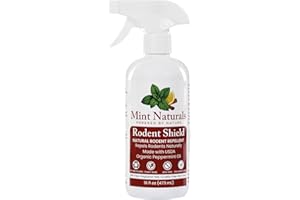 Mint Naturals Rodent Defense – Organic Peppermint Oil Mouse Repellent Spray, Natural Rodent & Mouse Repellent for Home, Garage, Car & RV, Indoor/Outdoor Rodent Spray, 16oz Made in USA
