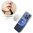 Round Plane Magnetic Phone Selfie Mirror,Makeup Mirror for Magsafe Compatible with iPhone 16 15 14 13 12 Pro Max,Mag-Safe Case & All Phones,Selfies & Vlogging Flat Mirror for Phone Back Camera
