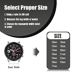 Winfox Stainless Steel Mesh Watch Band for Men