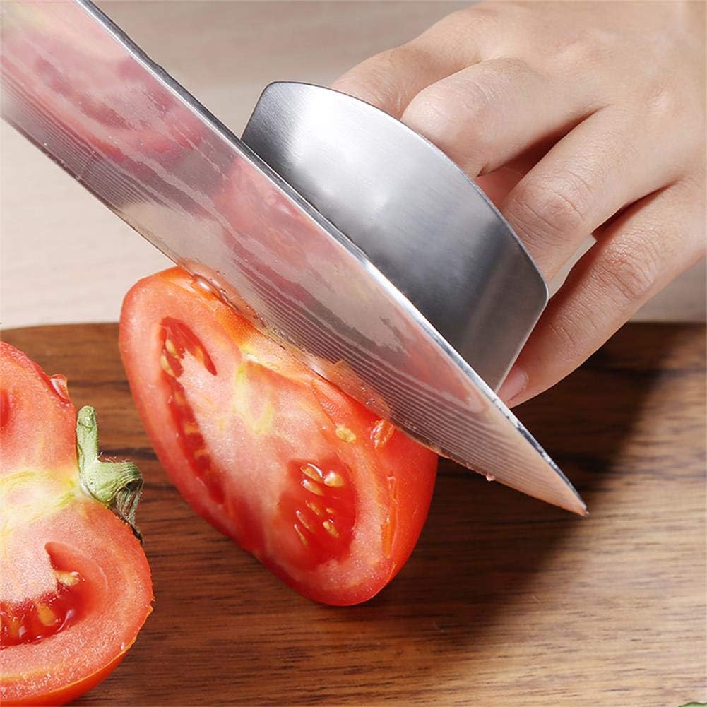 Jupswan Stainless Steel Finger Guards for Cutting Knife Cutting Protector Kitchen Tool Guard Finger Protector Avoid Hurting When Slicing and Chopping 2 Pack: Kitchen & Dining