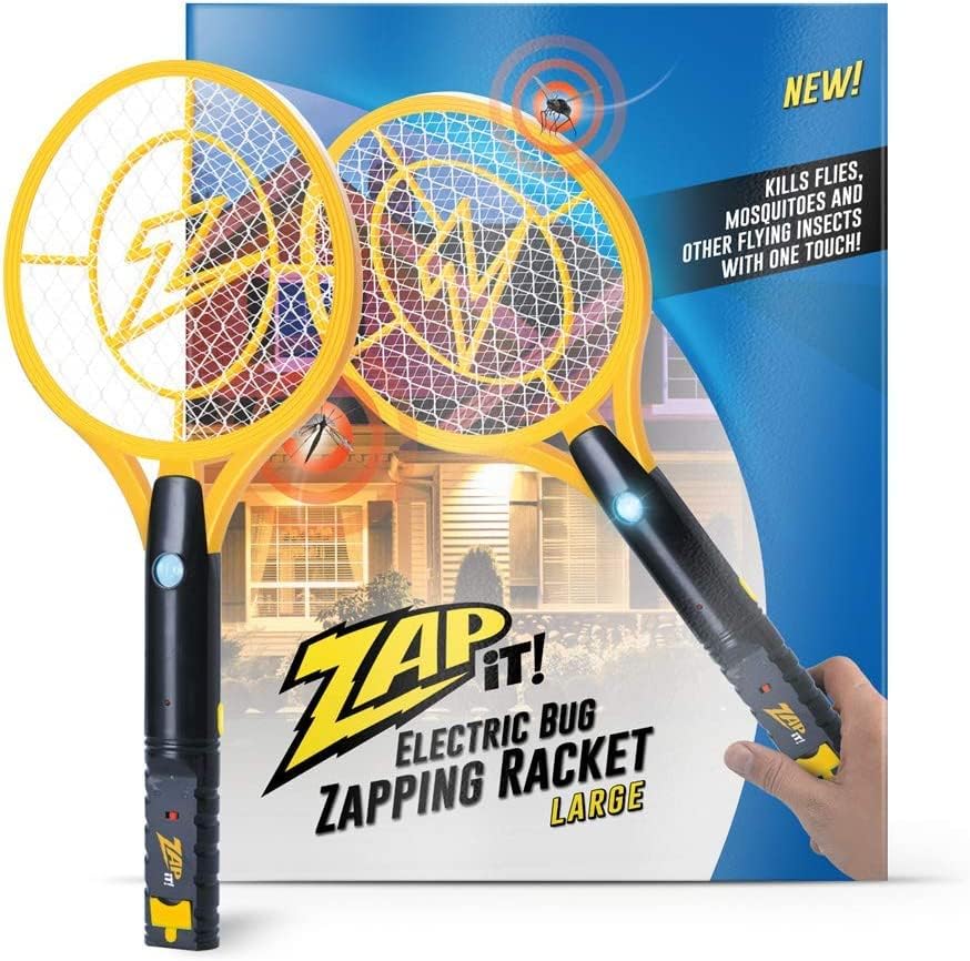 Zap It! Electric Fly Swatter Racket & Mosquito Zapper High Duty 4,000