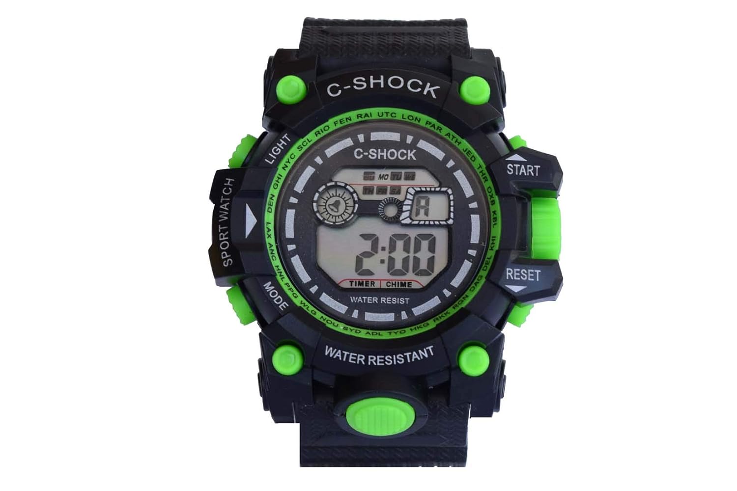 c shock digital watch