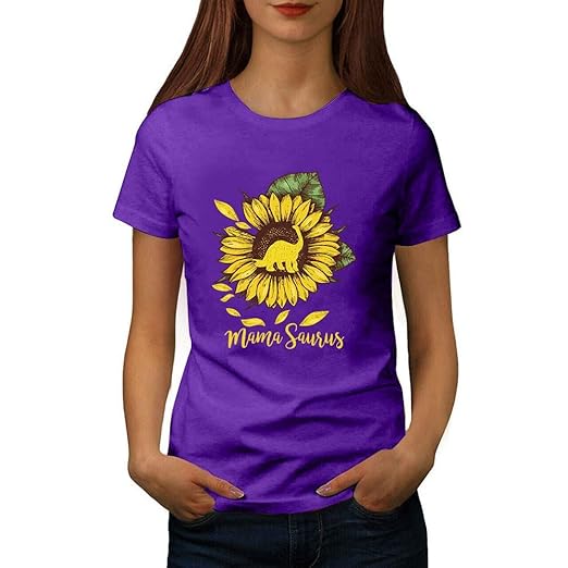 Berryhot - Camiseta de Manga Corta para Mujer, diseño de Girasol ...