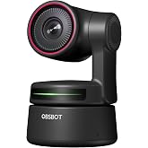 OBSBOT Tiny PTZ 4K Webcam, AI Tracking &amp; Autofocus, Video Conference Camera | Dual Omni-Directional Microphones, Auto tracking with 2 axis gimbal, HDR, 60 FPS, Low-Light Correction, Web Camera for PC