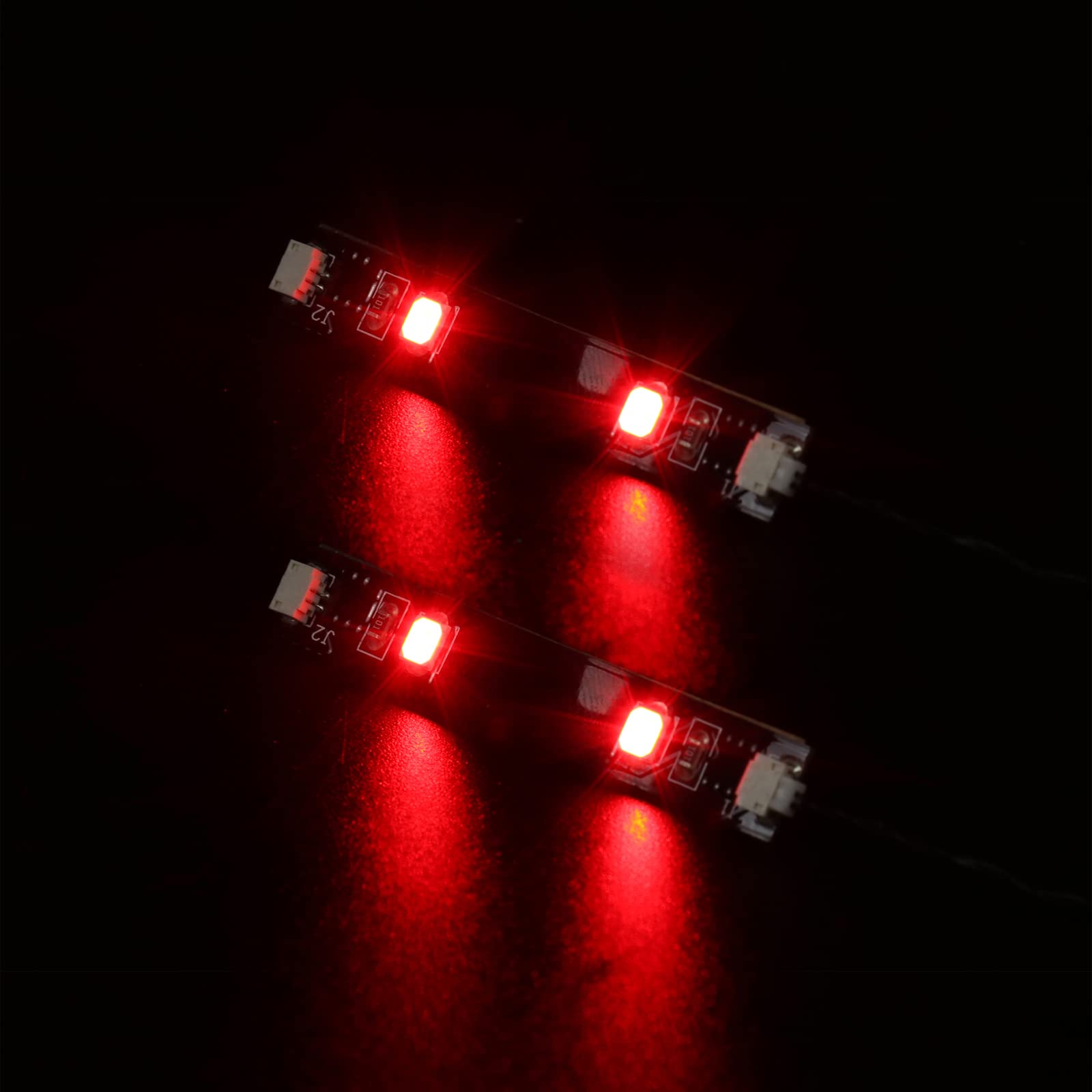 Red LED Strip Lights for DIY/MOC Lighting (Pack of 2), LED Lighting Set Decorative Lights for Lego and Other Major Brand Bricks — image 1