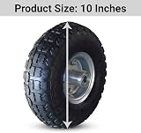 MxMan 10" Pneumatic Wheel 4.10/3.50-4 16mm Axle 2 Pack Wheelbarrow Trolley view 2