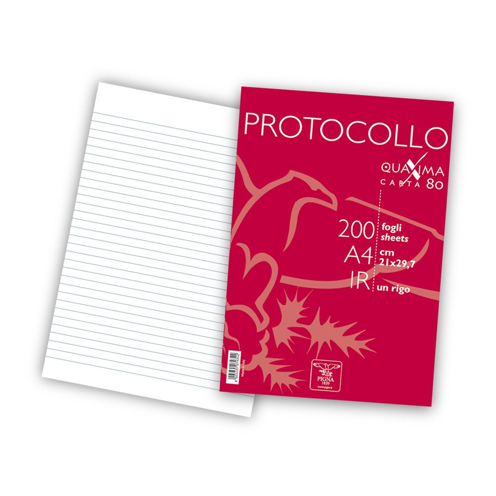 PIGNA 02156211R 02156211R Protocol Pigna – 1R – no – 80 g/m² – Pack of 200