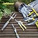 Jardineer Garden Tools Set, 8PCS Heavy Duty Gardening Tools Kit with Aluminum Hand Tools Set, Garden Gloves and Garden Tote Bag, Gardening Gifts for Men Womenthumb 3