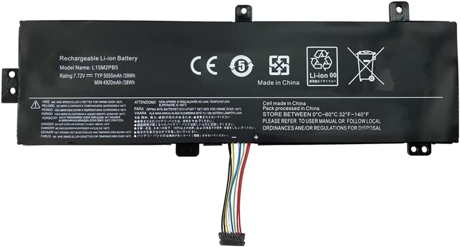L15L2PB4 L15C2PB5 L15M2PB5 L15M2PB3 L15C2PB3 L15C2PB7 L15L2PB5 L15S2TB0 Laptop Battery Replacement for Lenovo IdeaPad 510-15ISK/15IKB 310-15ABR/15IAP/15IKB/15ISK 310 Touch-15IKB/15ISK Serie(7.6V 30Wh)
