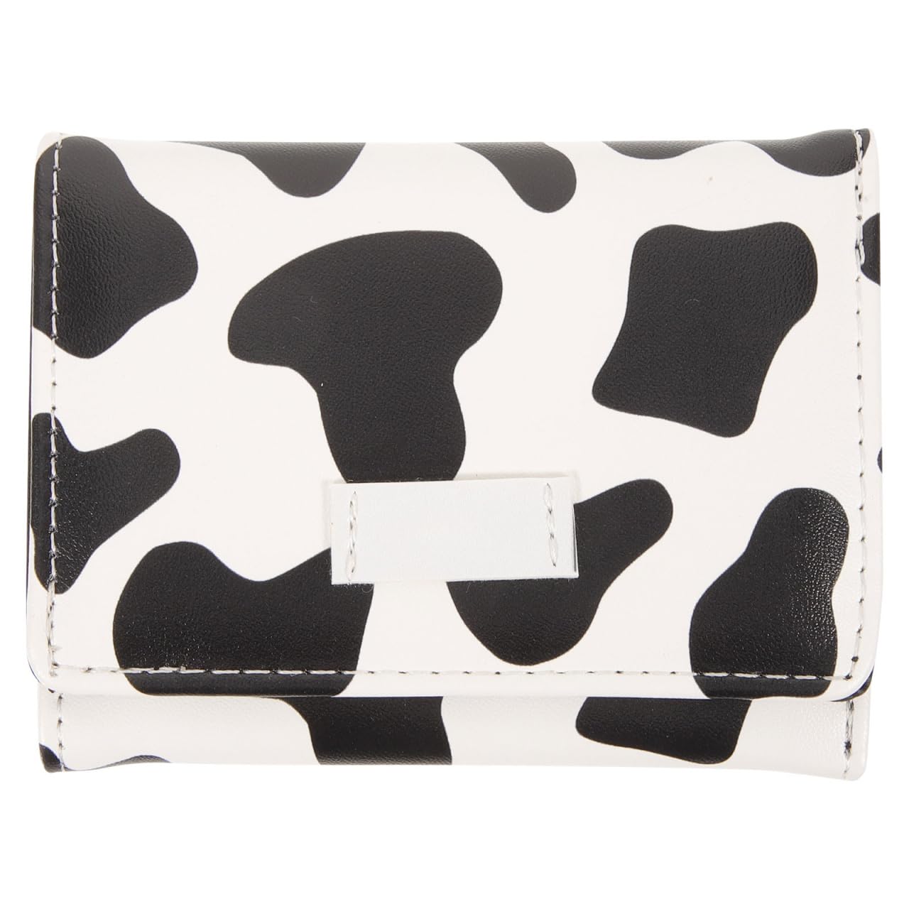 VALICLUD Cow Print Wallet Kawaii Wallet PU Tri- Folded Cow Print Purse Cute Wallets for Women Teen Girls, Assorted Color, 10.7X8.3CM