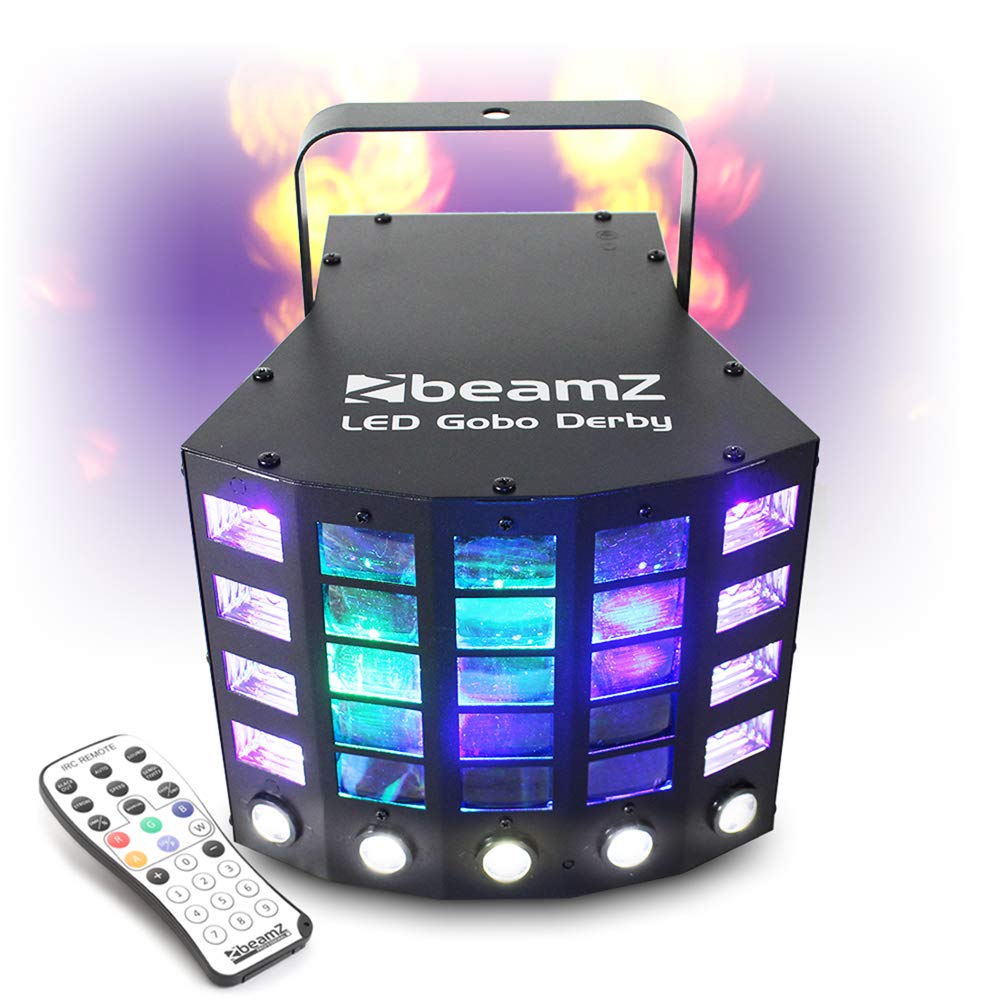 beamz Gobo Derby LED Disco Light RGBWA + Ultraviolet UV Amazon.co.uk