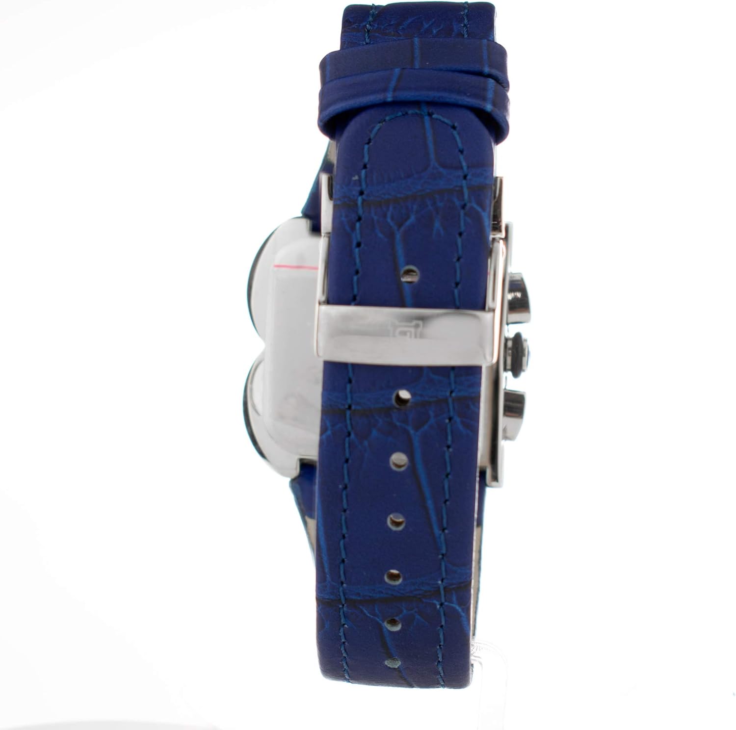 LAURA BIAGIOTTI Women's Quartz Analogue Leather Strap Strip 33MM Lilac - Image 3