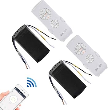 Qiachip Universal Wifi Ceiling Fan Remote Control Kit Timing
