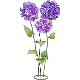 HDOOMN 3Pcs Artificial Hydrangea Flowers for Outside, Large Flower Decorations for Birthday Party, Fake Flowers for Garden, Hotel, Office, Home Farmhouse Decor, Wedding, Art Gallery, Store-Purple