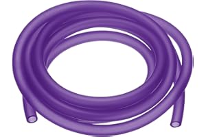 YELARXI Fuel Line Hose Tube, Petrol Fuel Gas Line Pipe Hose Tubing, 1/4" ID 6.6 ft Fit for Small Engine String Trimmer Chainsaw Blower Lawn Mower and Other Power Tools (Purple)