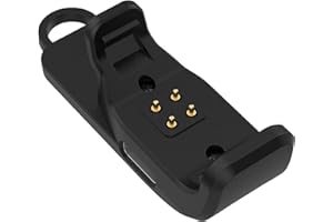 E ECSEM Charger Adapter Compatible with Garmin TT25 T20, Replacment Charging Clip Converter TypeC Dock for Garmin Alpha T20 TT25 Dog Training Collar (Black)