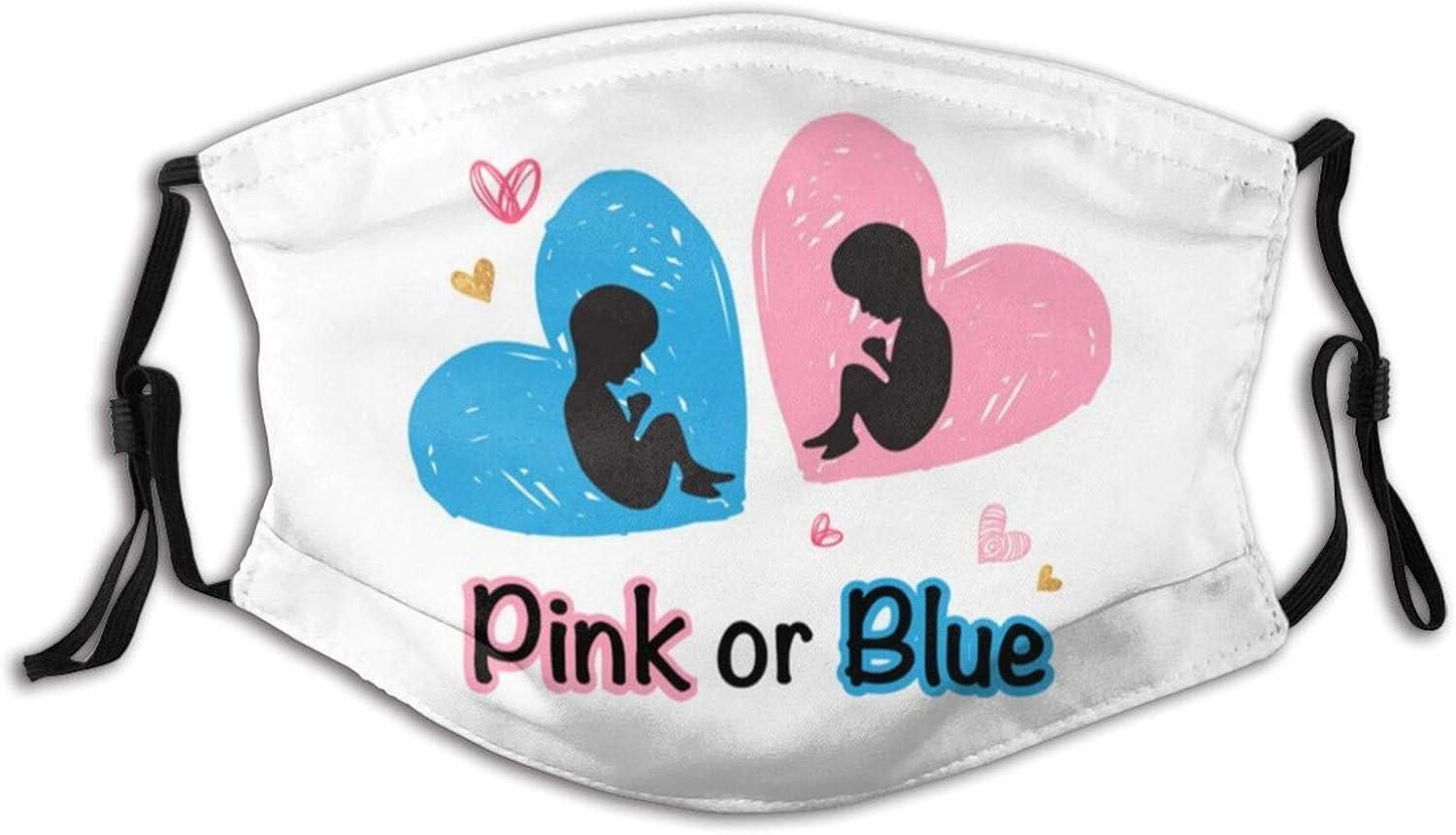 Pregnancy Announcement Gender RevealFace Mask with 2 Filter