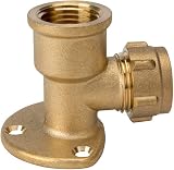 Tech Traders Garden Brass Water Bib Tap with Wall Plate 1/2 BSP view 2