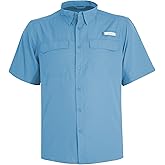 HABIT Men's Trappers Cabin Hybrid Short Sleeve Shirt