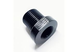 GOTOSHOP 14x1 LH Female to 3/4x16 Male Thread Adapter Steel Black