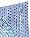 Popular Handicrafts Tapestry Wall Hanging Hippie Ombre Mandala Bohemian Hippy Intricate Indian Tapestries Bedspread 54 x 82 Inches (140cm x 210cm) Blue