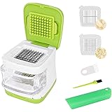 Wisekoti Updated Garlic Press&Peeler Set- Convenient Dicing and Slicing. Chopper, Masher & Crusher, Mincer and Paste