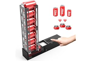 Electric Can Crusher, Automatic Can Crushers for Recycling 8oz 12oz & 16oz Cans, Fill 8 cans at a Time, Electric Can Smasher 