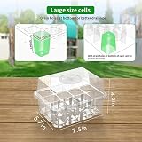 WY8 10 Pack Seed Trays Kit 120 Cells Reusable Dome Base Humidity Adjustable view 2
