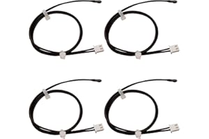 TIEXYE 4 Pcs NTC 10K Thermistor Probe 15.7Inch, Air Conditioner Temperature Sensor, 10K Epoxy Sensitive Thermistor Temperature Sensor for Air Conditioner