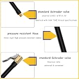 sciuU 50cm Extension Tube Hose for Portable Air Inflator Schrader Valve view 4