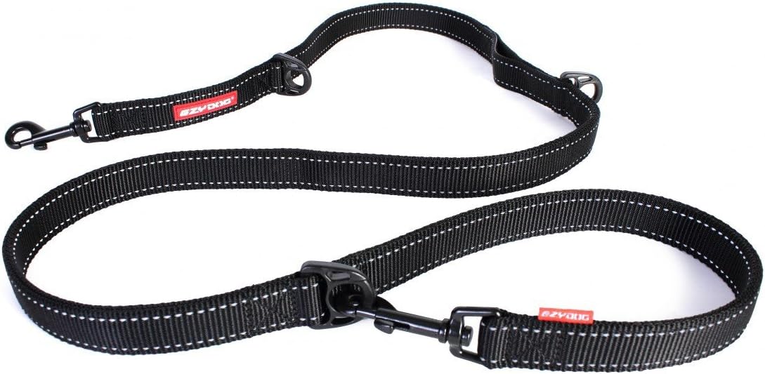 EzyDog Vario 6 MultiFunction Dog Leash with Snap Hook and Reflective