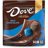 DOVE PROMISES Milk Chocolate Candy, Individually Wrapped, 14.08 oz Bag | Silky milk chocolate squares individually wrapped, great for gift baskets, sharing, party, gift bag, goodie bags, candy dish