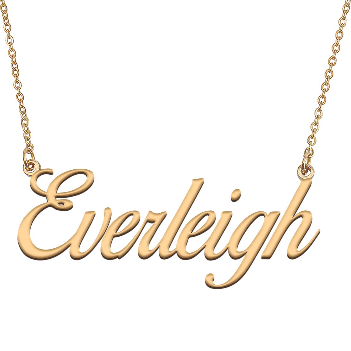 HUAN XUN Customized Custom Simple Any Name Necklace
