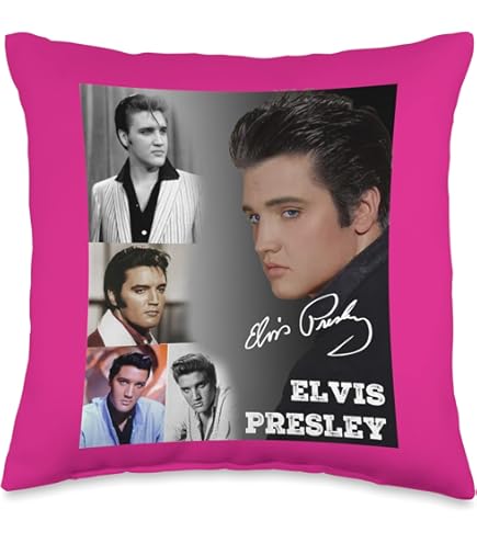 ▪️50’s【ELVIS PRESLEY】CUSHION Amazon.com: Elvis Presley_005 Throw Pillow : Home & Kitchen